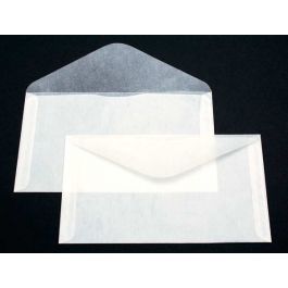 Enveloppe papier cristal 170x95mm - 100 pièces