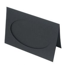 Carte avec ouverture ovale pour photo ou impression, 143x216mm - 25 pcs