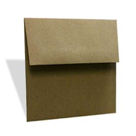 Enveloppe Marron, 127x127mm - 50 pcs