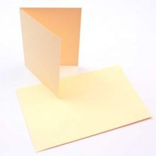 Carte "Basis" Jaune, 124x178mm - 50 pcs