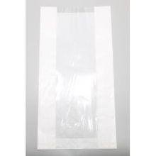Sachet en papier kraft blanchi avec fenêtre 40 g/qm 200x90x380 mm - 100 pièces