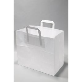 Sac en papier Blanc, 220+110x360mm - 50 pcs