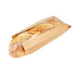 Kraft Bags 14x4,1x33 cm With Side Gussed (100 pieces) [KBB3]