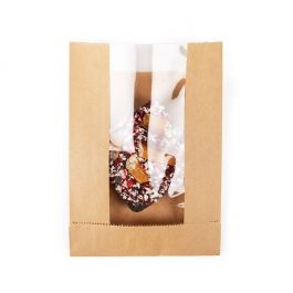 Kraft Bags 11x2,9x15,2 cm With Side Gussed (100 pieces) [KBB7]