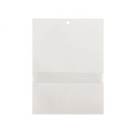 Kraft Bags White Eco-fiendly 12,7x17,8 cm Sealable With Window (100 pieces) [KHS57WKW]