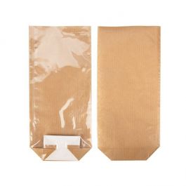Sachet kraft à fond plat avec un insert papier 7x5.1x25.4 cm (100 Pièces) [FGKB17]