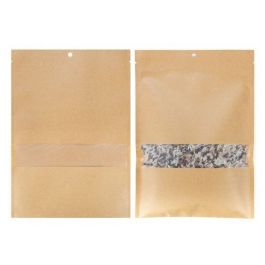 Sac en Kraft mate Thermoscellable  avec ouverture 137 x 185 mm (100 Pieces) [KHS57MW]