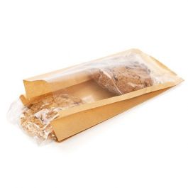 Kraft Bags 10.2x5.4x20.3cm with side gusset (100 pieces) [KSG3]