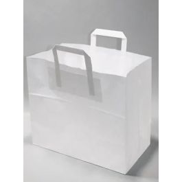 Sac en papier Blanc, 260+170x250mm - 50 pcs