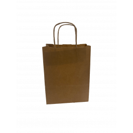 Sac en papier Marron, 140+80x210mm - 50 pcs