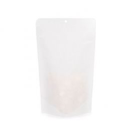 Sachet Doypack Ecologique Kraft Blanc 171x89x286 mm - 100 pièces