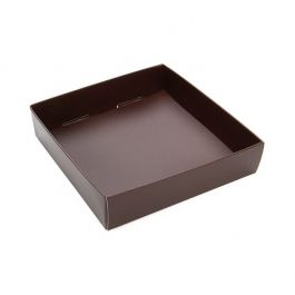 Fond de Boîte en papier couleur marron chocolat, 10,5 x 2,5 x 11 cm - 25 pcs