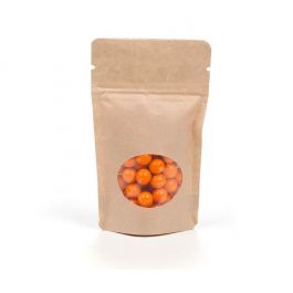 Doypack en Kraft avec fenêtre ovale, 8x5x13cm | 28 gr - 100 pcs