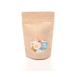 Doypack en Kraft avec fenêtre ovale, 10x6x15cm | 57 gr - 100 pcs