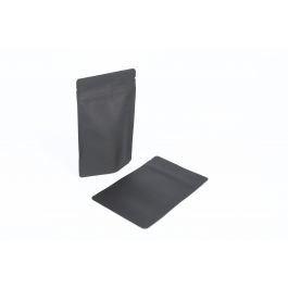 Doypack kraft noir 102x60x152mm - 100 pcs
