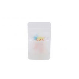 Doypack blanc kraft 79x51x13 mm (28 g) - 100 pièces