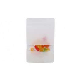 Doypack Blanc kraft 130x79x206 mm (113 g) - 100 pièces