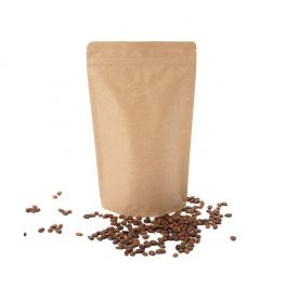 Doypack en kraft 171x89x286mm | 340 grammes | avec valve - 100 pcs